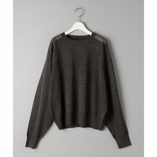 ビューティアンドユースユナイテッドアローズ(BEAUTY&YOUTH UNITED ARROWS)の【DK.BROWN】シアー クルーネック ニット プルオーバー(ニット/セーター)