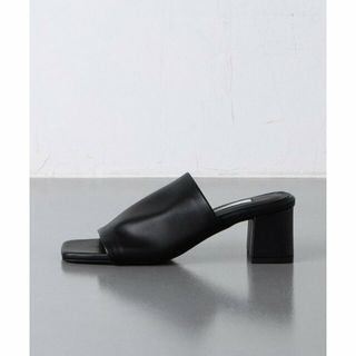 ユナイテッドアローズ(UNITED ARROWS)の【BLACK】ワイドスクエア ミュール(サンダル)