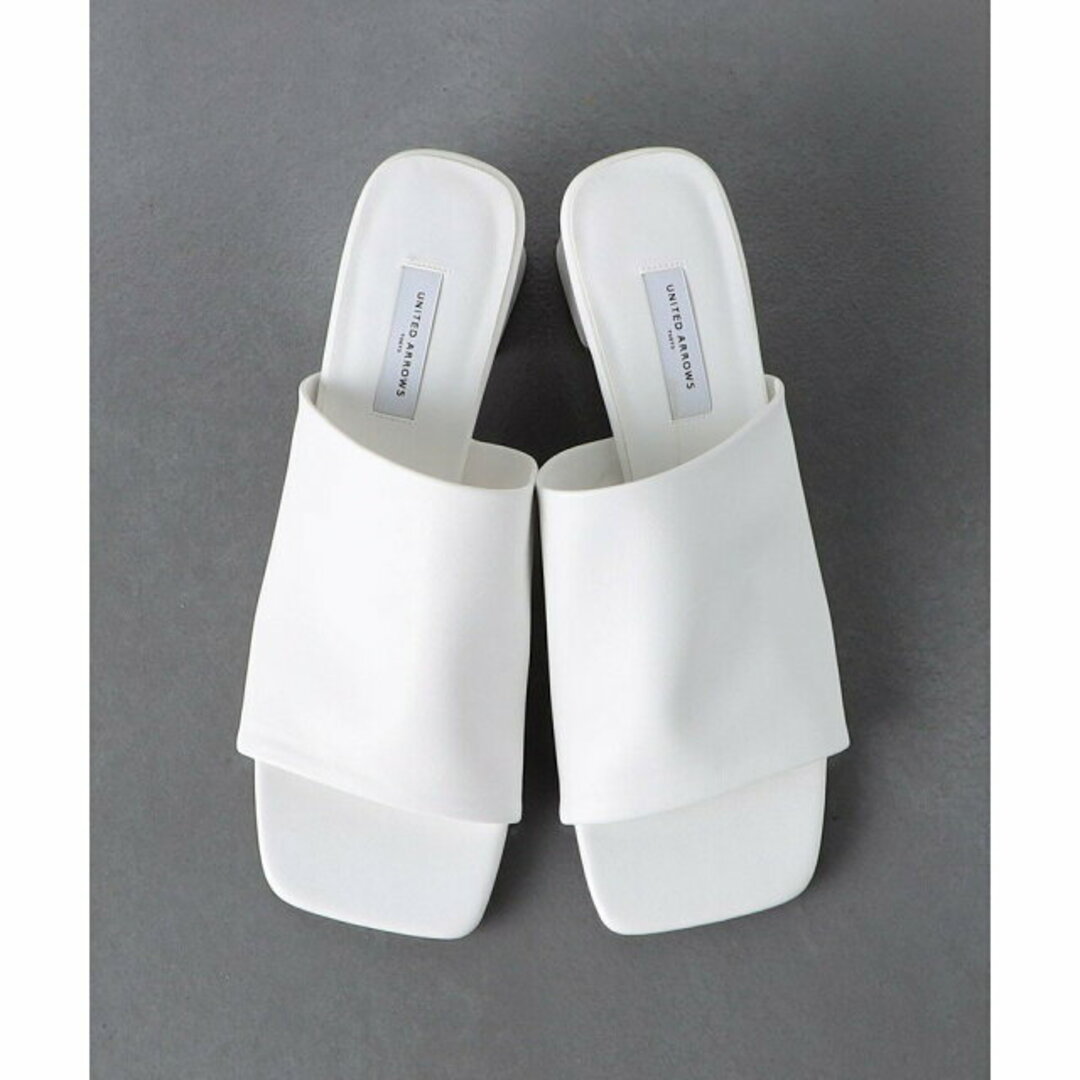 UNITED ARROWS(ユナイテッドアローズ)の【WHITE】【37】ワイドスクエア ミュール レディースの靴/シューズ(サンダル)の商品写真
