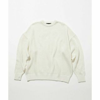 ユナイテッドアローズグリーンレーベルリラクシング(UNITED ARROWS green label relaxing)の【OFF WHITE】<GLR or> シアー 長袖 プルオーバー ニット -ユニセックス-(ニット/セーター)