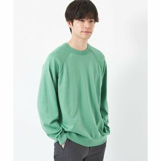 ユナイテッドアローズグリーンレーベルリラクシング(UNITED ARROWS green label relaxing)の【LIME】スビンコード ラグラン クルーネック ニット(その他)