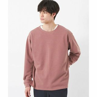 ユナイテッドアローズグリーンレーベルリラクシング(UNITED ARROWS green label relaxing)の【LT.PINK】T/LI アゼ ノーカラー ロングスリーブ カットソー(その他)