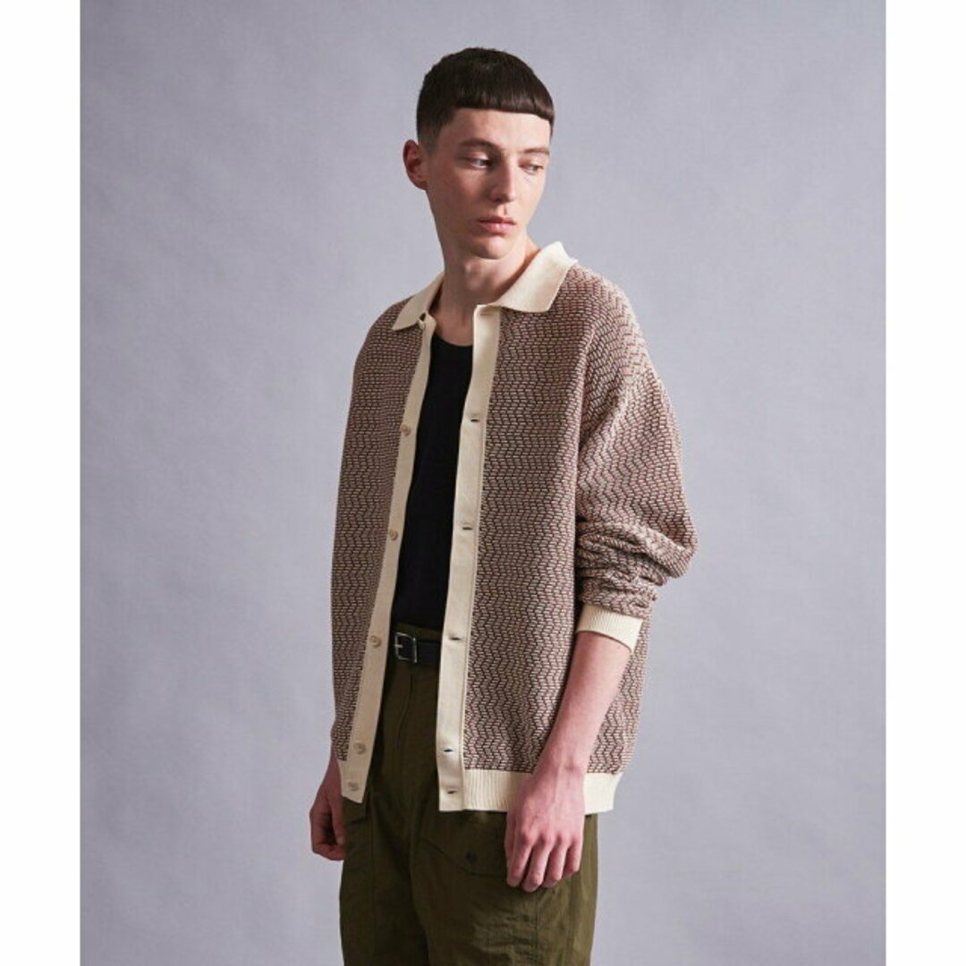 BEAUTY&YOUTH UNITED ARROWS(ビューティアンドユースユナイテッドアローズ)の【MD.BROWN】<monkey time> COTTON JACQUARD KNIT SHIRT/シャツ その他のその他(その他)の商品写真