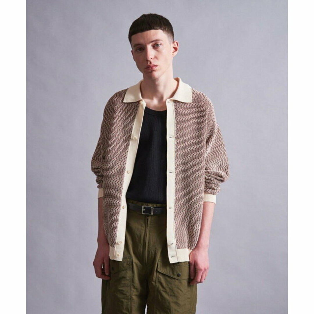 BEAUTY&YOUTH UNITED ARROWS(ビューティアンドユースユナイテッドアローズ)の【MD.BROWN】<monkey time> COTTON JACQUARD KNIT SHIRT/シャツ その他のその他(その他)の商品写真