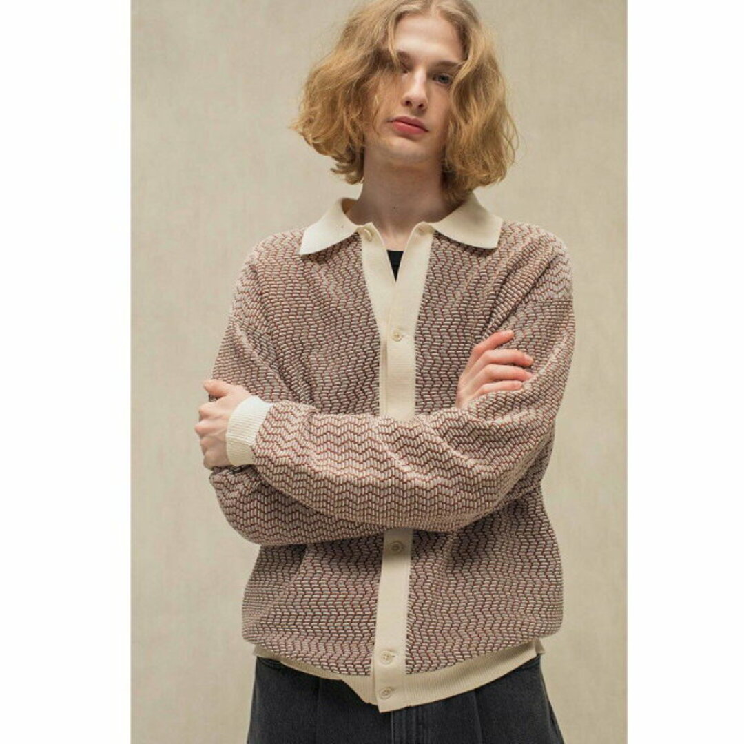 BEAUTY&YOUTH UNITED ARROWS(ビューティアンドユースユナイテッドアローズ)の【MD.BROWN】<monkey time> COTTON JACQUARD KNIT SHIRT/シャツ その他のその他(その他)の商品写真