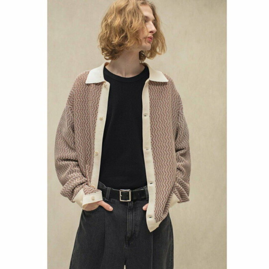 BEAUTY&YOUTH UNITED ARROWS(ビューティアンドユースユナイテッドアローズ)の【MD.BROWN】<monkey time> COTTON JACQUARD KNIT SHIRT/シャツ その他のその他(その他)の商品写真