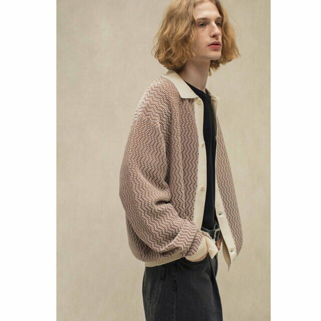 BEAUTY&YOUTH UNITED ARROWS(ビューティアンドユースユナイテッドアローズ)の【MD.BROWN】<monkey time> COTTON JACQUARD KNIT SHIRT/シャツ その他のその他(その他)の商品写真