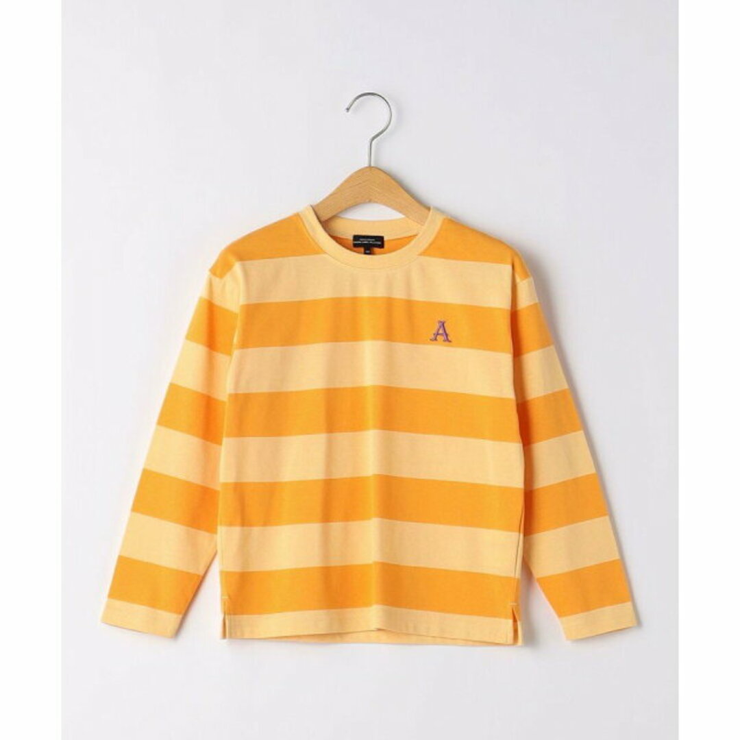 UNITED ARROWS green label relaxing(ユナイテッドアローズグリーンレーベルリラクシング)の【ORANGE】TJ ワンポイント ボーダー ロングスリーブ 100cm-130cm キッズ/ベビー/マタニティのキッズ服女の子用(90cm~)(Tシャツ/カットソー)の商品写真