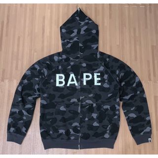 ★激レア★ APE BAPEロゴ ラインストーン パーカー M スワロフスキー