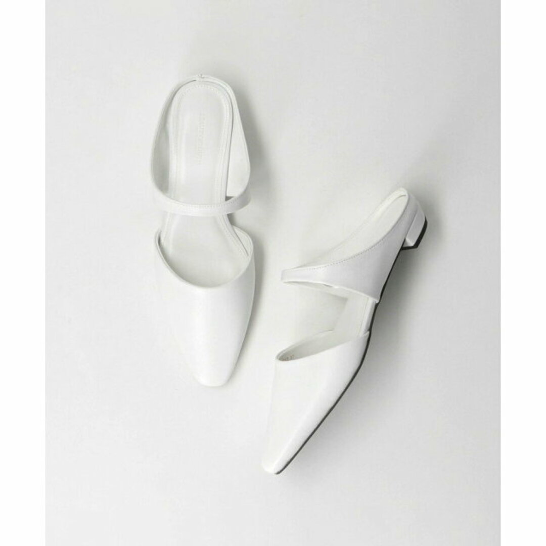 BEAUTY&YOUTH UNITED ARROWS(ビューティアンドユースユナイテッドアローズ)の【WHITE】レザー ポインテッドトゥ ミュール その他のその他(その他)の商品写真