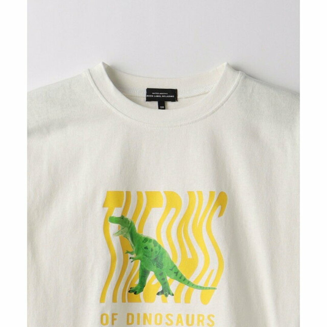 UNITED ARROWS green label relaxing(ユナイテッドアローズグリーンレーベルリラクシング)の【WHITE】恐竜 オモチャ Tシャツ 100cm-130cm キッズ/ベビー/マタニティのキッズ服女の子用(90cm~)(Tシャツ/カットソー)の商品写真