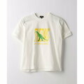 【WHITE】恐竜 オモチャ Tシャツ 100cm-130cm