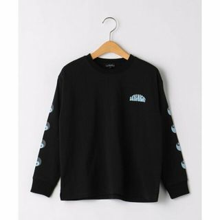 ユナイテッドアローズグリーンレーベルリラクシング(UNITED ARROWS green label relaxing)の【BLACK】TJ 袖グラフィック プルオーバー ロングスリーブ 100cm-130cm(Tシャツ/カットソー)