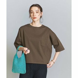 ビューティアンドユースユナイテッドアローズ(BEAUTY&YOUTH UNITED ARROWS)の【DK.GREEN】ドルマンスリーブ 6分袖 ポケット Tシャツ 2(カットソー(長袖/七分))