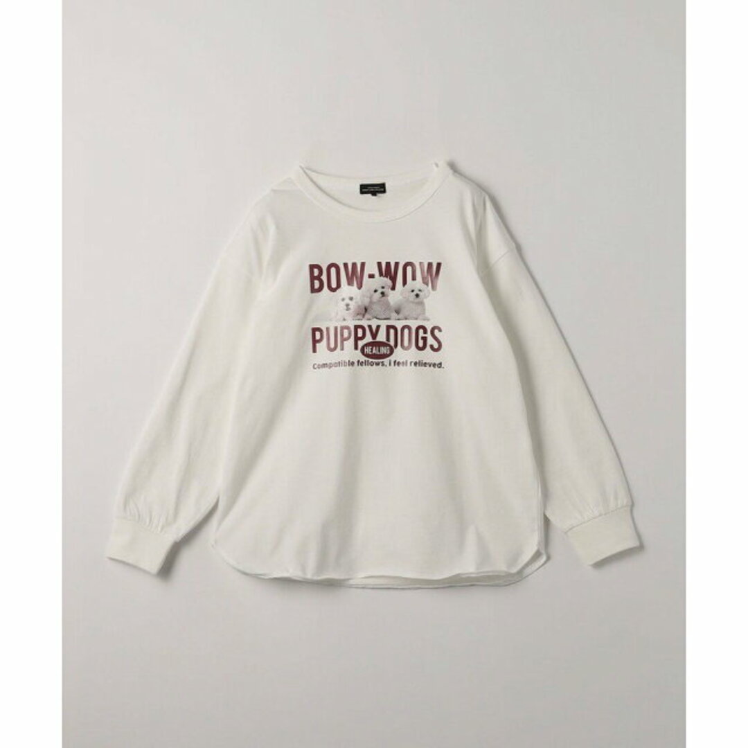 UNITED ARROWS green label relaxing(ユナイテッドアローズグリーンレーベルリラクシング)の【OFF WHITE】【140cm】TJ アニマルモチーフ ロングスリーブ 140cm-150cm キッズ/ベビー/マタニティのキッズ服女の子用(90cm~)(Tシャツ/カットソー)の商品写真