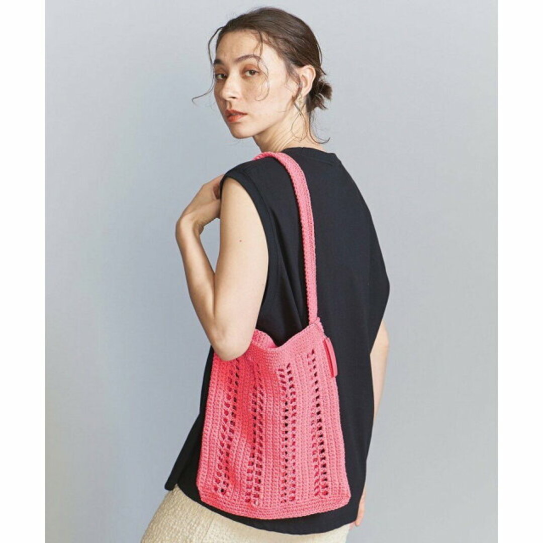 BEAUTY&YOUTH UNITED ARROWS(ビューティアンドユースユナイテッドアローズ)の【PINK】クロシェ ワンショルダー バッグ レディースのバッグ(ショルダーバッグ)の商品写真