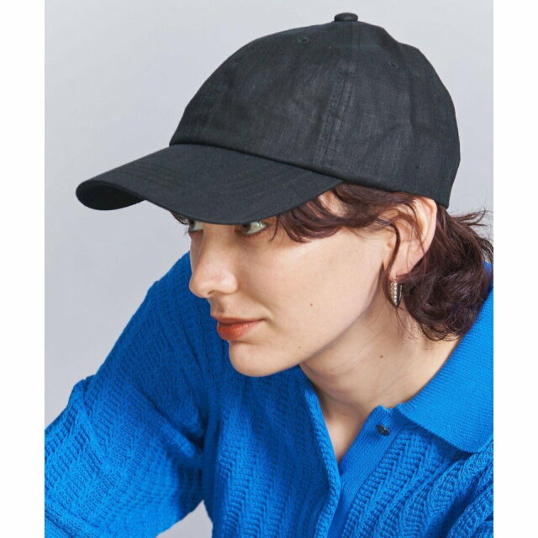 BEAUTY&YOUTH UNITED ARROWS(ビューティアンドユースユナイテッドアローズ)の【BLACK】麻 キャップ 23SS レディースの帽子(キャップ)の商品写真