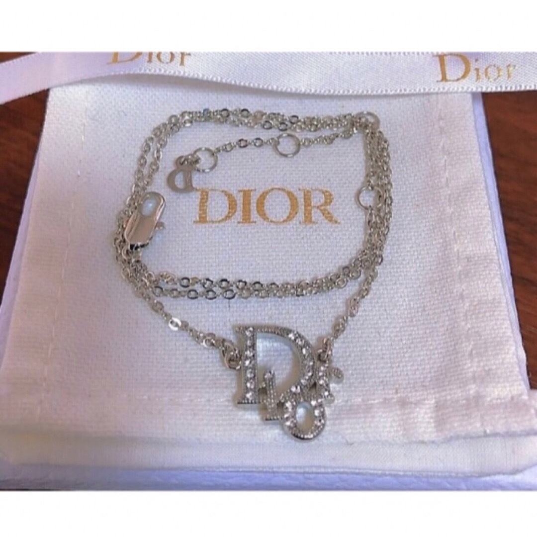 アクセサリーDior silver人気 ロゴ ネックレス キラキラ Dior可愛い シンプル