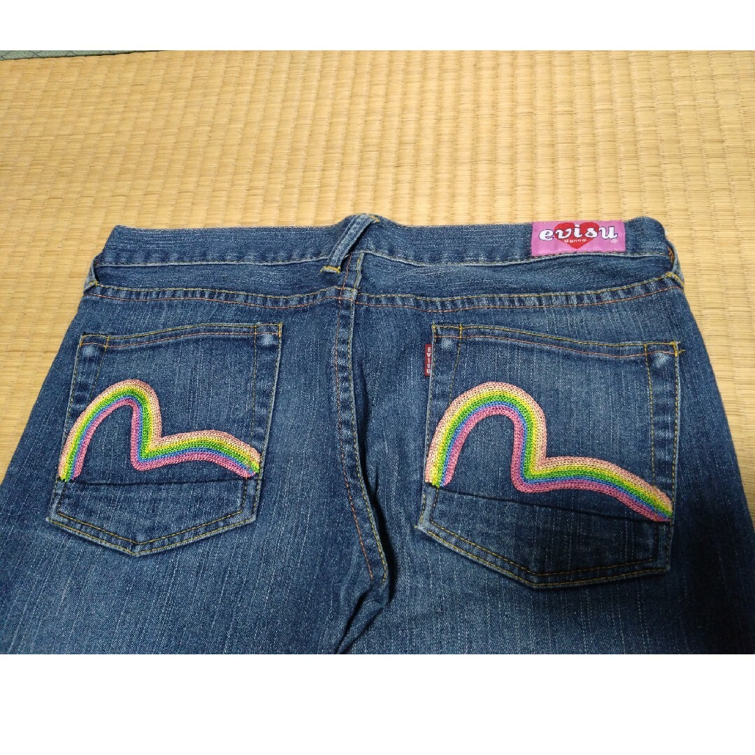 EVISU(エビス)のエビスジーンズ②★サイズ3★USED美品★donna★正規品 レディースのパンツ(デニム/ジーンズ)の商品写真