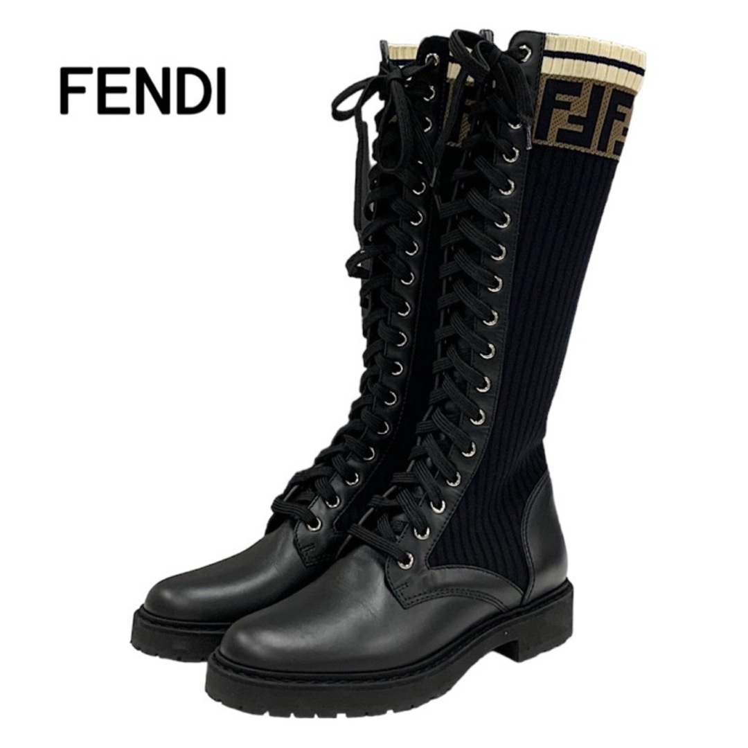 フェンディ FENDI ブーツ ブラック-