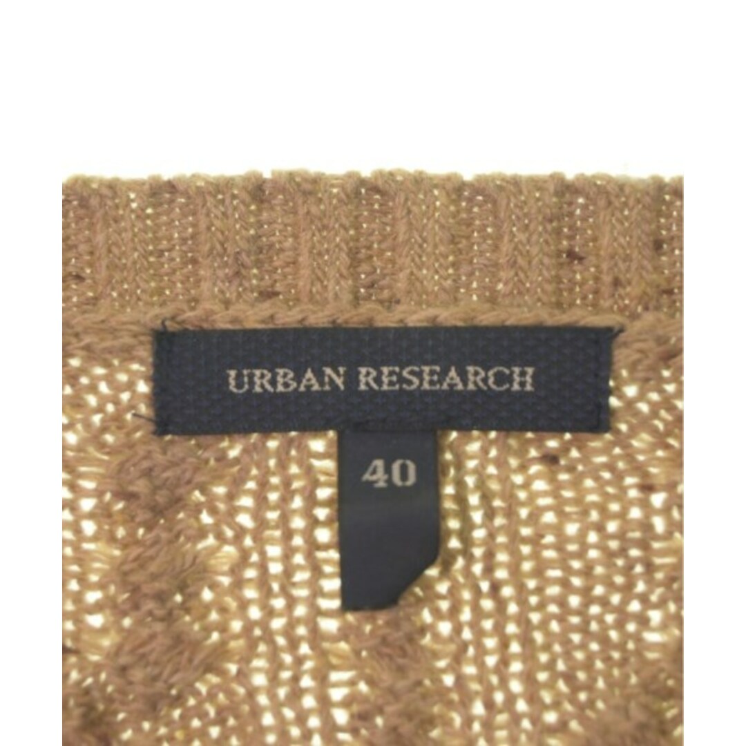 URBAN RESEARCH(アーバンリサーチ)のURBAN RESEARCH ニット・セーター 40(L位) ベージュ(総柄) 【古着】【中古】 メンズのトップス(ニット/セーター)の商品写真