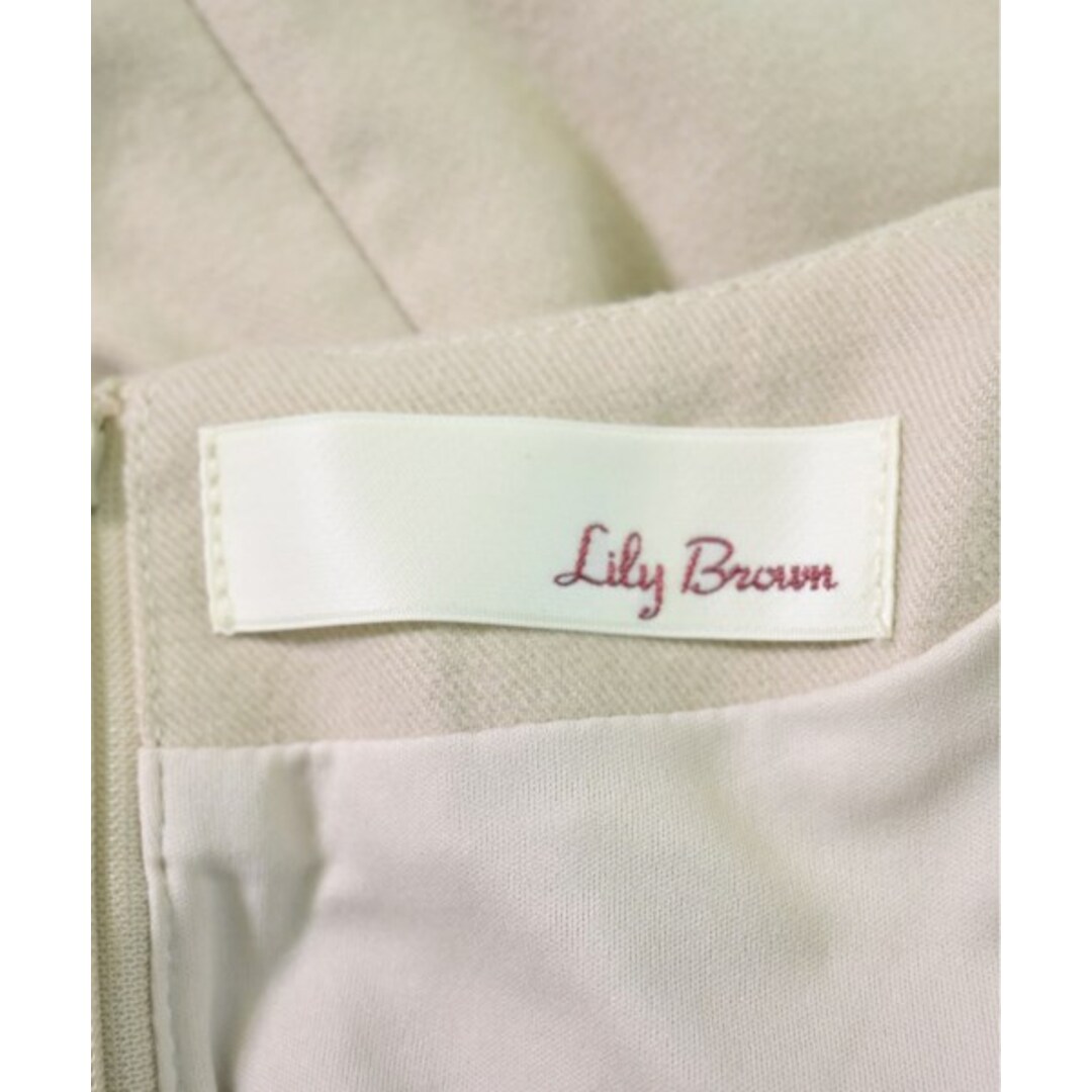 Lily Brown(リリーブラウン)のLILY BROWN リリーブラウン ワンピース F ベージュ 【古着】【中古】 レディースのワンピース(ひざ丈ワンピース)の商品写真