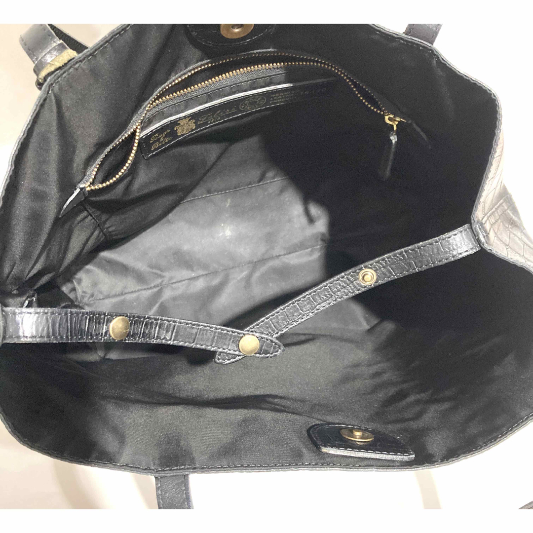 Felisi(フェリージ)の★フェリージ バッグ レザー クロコブラック 黒トートバッグ Felisi 鞄  レディースのバッグ(トートバッグ)の商品写真