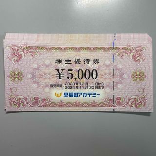 早稲田アカデミー　株主優待券　40000円分(その他)