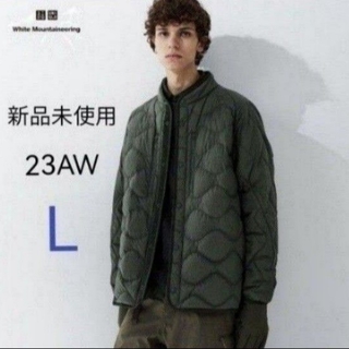 ユニクロ(UNIQLO)の新品 ユニクロWM 23AW リサイクルハイブリッドダウンジャケット オリーブL(ダウンジャケット)