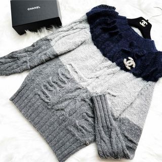 シャネル(CHANEL)の極美品　CHANEL シャネル　ホイップ　ニット　セーター　グリポア　カシミヤ(ニット/セーター)