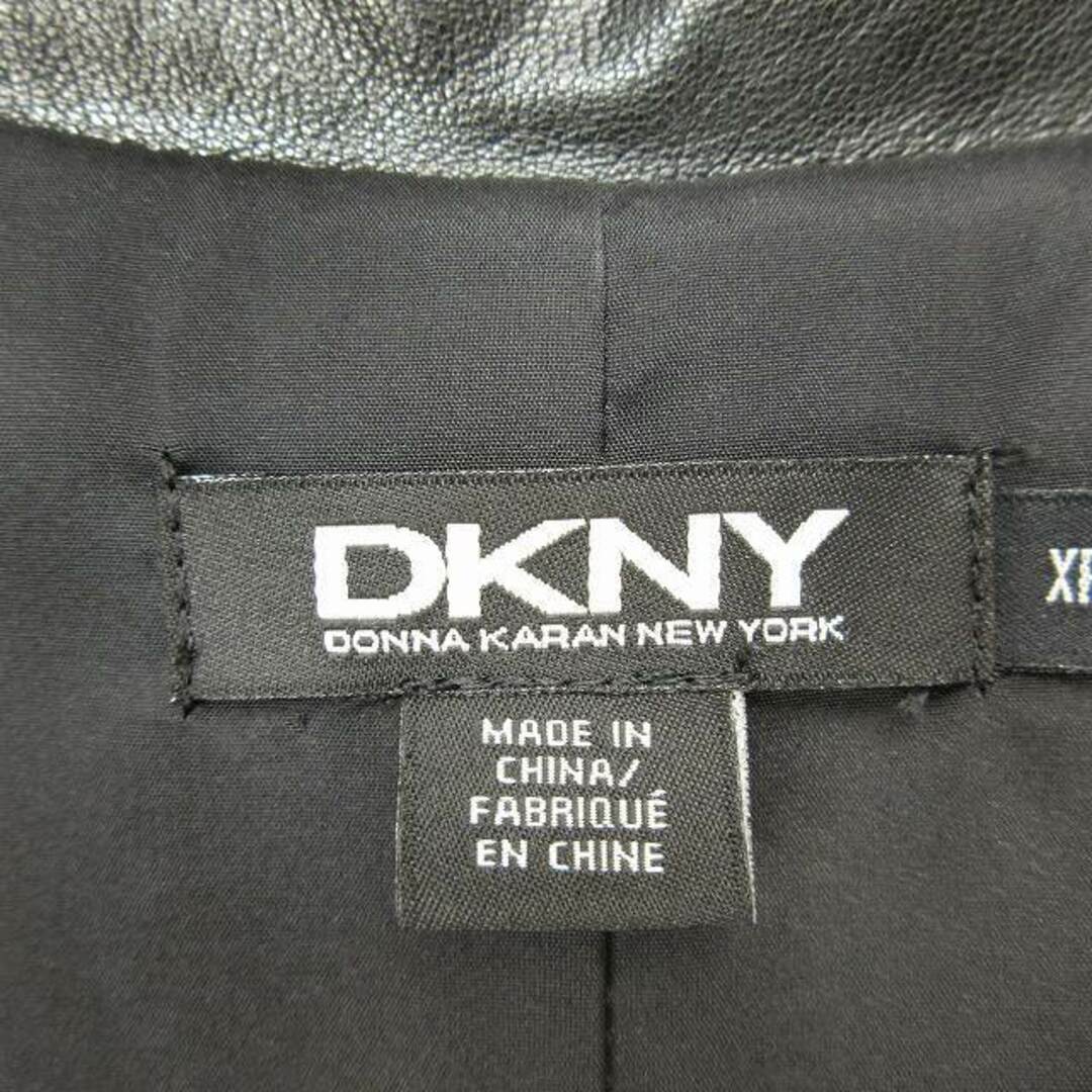 DKNY(ダナキャランニューヨーク)の美品 ダナキャランニューヨーク 切替 ダブル ライダース ジャケット XS メンズのジャケット/アウター(ライダースジャケット)の商品写真