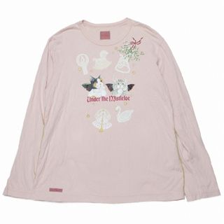 カールヘルム(Karl Helmut)の美品 19SS カールヘルム 猫 天使 プリント カットソー/5 レディース(カットソー(長袖/七分))