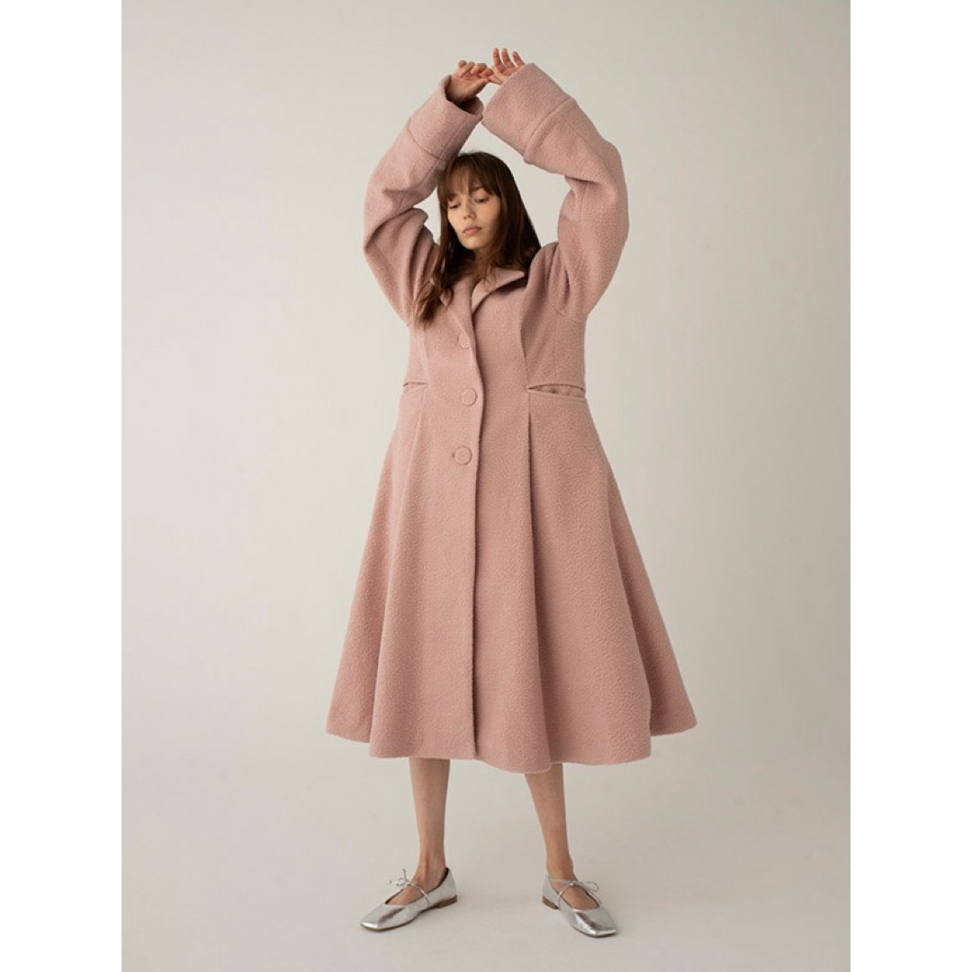 Honey mi Honey(ハニーミーハニー)のHONEY MI HONEY tuck long chester coat  レディースのジャケット/アウター(ロングコート)の商品写真