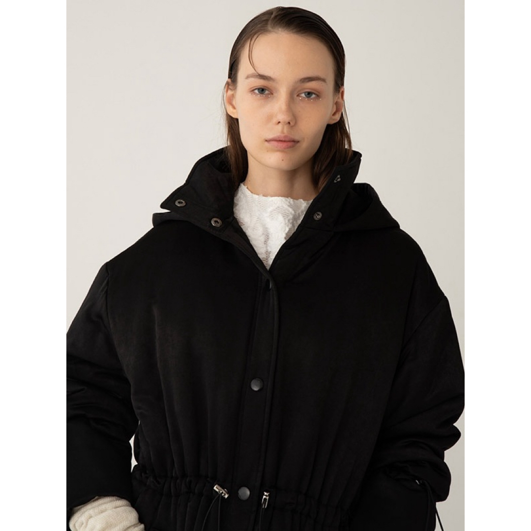 Honey mi Honey - HONEY MI HONEY satin puffer long coat の通販 by