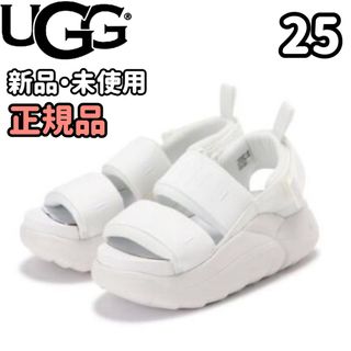 アグ(UGG)の【新品・未使用・正規品】《UGG》LAクラウドスポーツサンダル 25cm 白(サンダル)