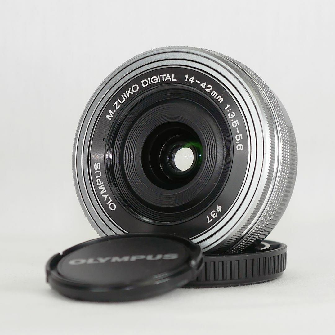 OLYMPUS - オリンパス 電動パンケーキレンズ M.ZUIKO 14-42mm シルバー