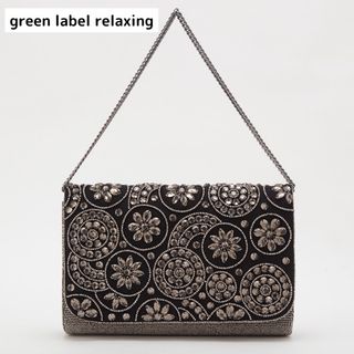 ユナイテッドアローズグリーンレーベルリラクシング(UNITED ARROWS green label relaxing)のgreen label relaxingビーズクラッチバッグ　ショルダーバッグ(クラッチバッグ)