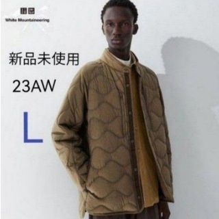 ユニクロ(UNIQLO)の新品 ユニクロWM 23AW リサイクルハイブリッドダウンジャケット ブラウンL(ダウンジャケット)