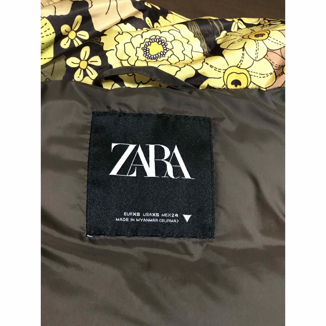 ZARA(ザラ)のザラ　フラワーパフジャケット　 レディースのジャケット/アウター(ダウンジャケット)の商品写真