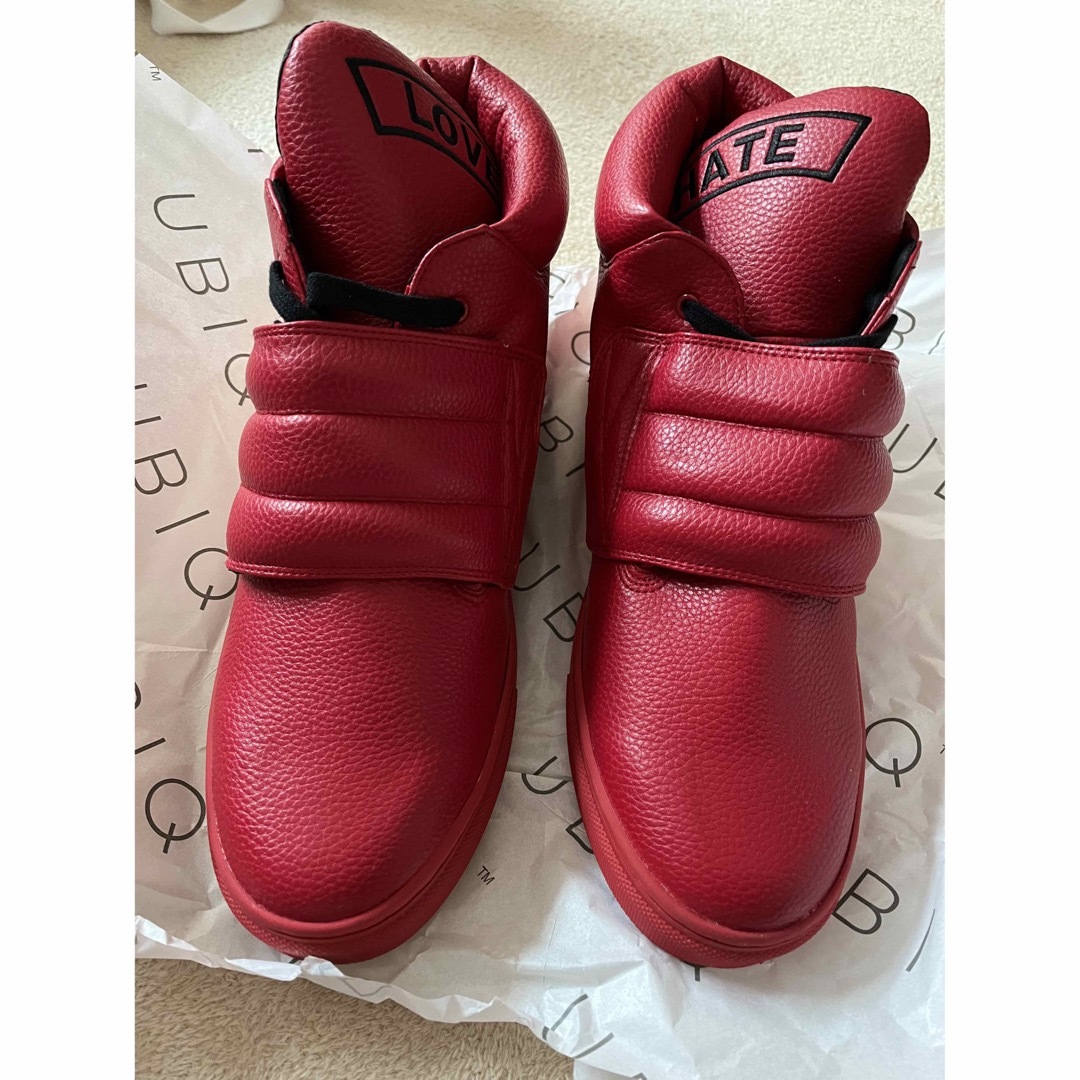 UBIQ(ユービック)のSKY-HIxUBIQxOptimystik コラボスニーカー 29cm　赤 メンズの靴/シューズ(スニーカー)の商品写真