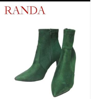 ランダ(RANDA)の✨新品✨RANDA★レディース★ブーティ★ハーフブーツ★sizeL(ブーツ)