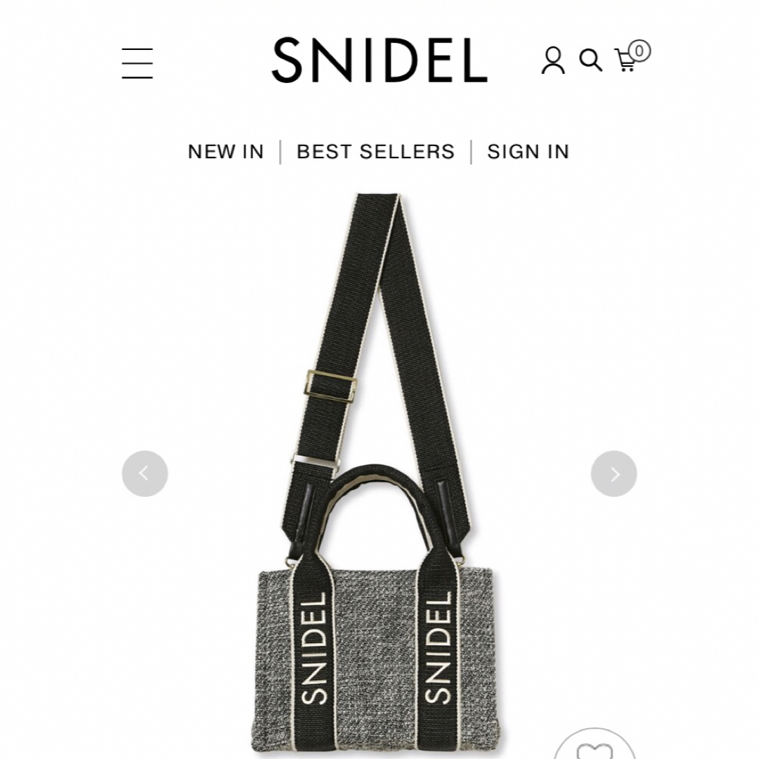 SNIDEL(スナイデル)のスナイデル キルティングロゴバッグ🌷新作新品🍀完売色 レディースのバッグ(トートバッグ)の商品写真