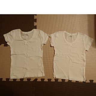 ニシマツヤ(西松屋)の肌着 半袖シャツ size100 ２枚セット(下着)