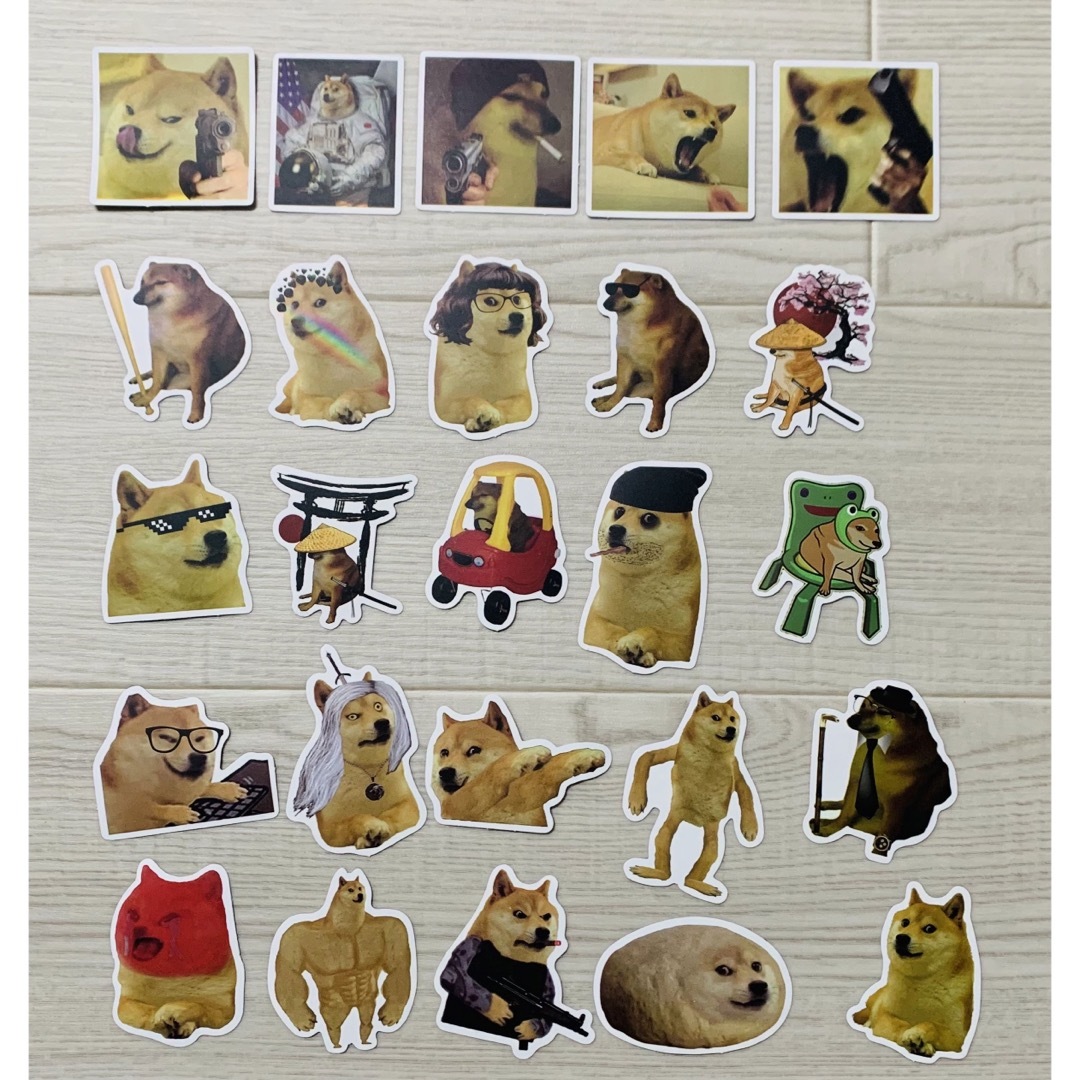 犬　芝犬　シール　ステッカー　25枚 インテリア/住まい/日用品の文房具(シール)の商品写真
