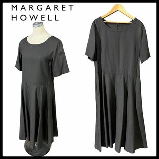 マーガレットハウエル(MARGARET HOWELL)の極美品 日本製 マーガレットハウエル 578-257308 シルク ワンピース(ロングワンピース/マキシワンピース)