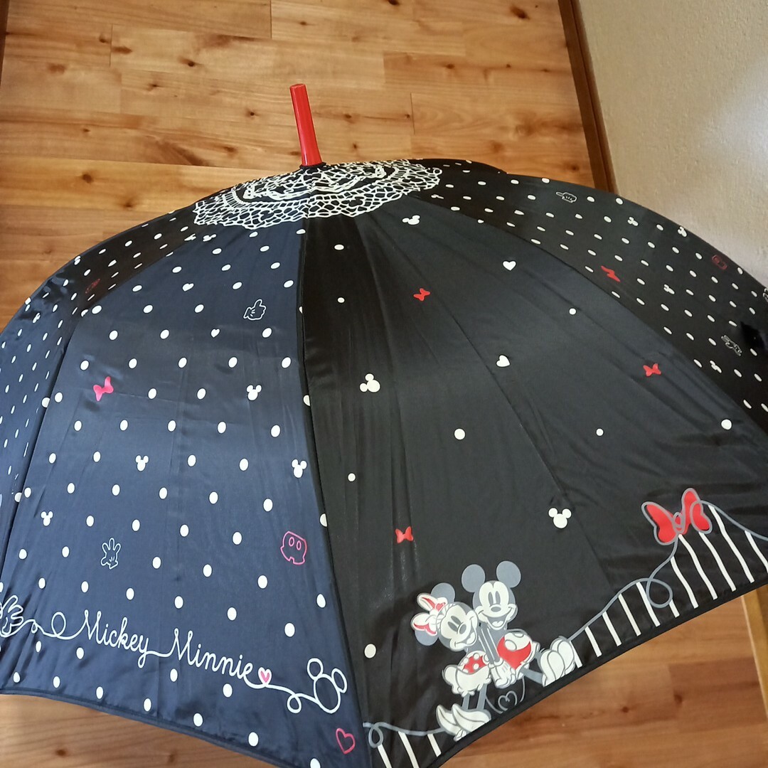 Disney(ディズニー)のミッキー&ミニー傘 レディースのファッション小物(傘)の商品写真