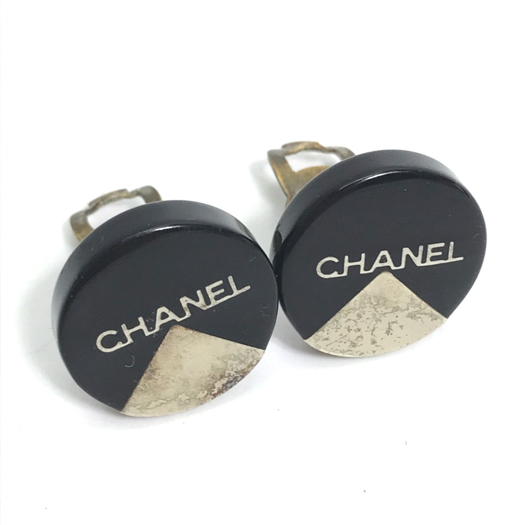 シャネル CHANEL ロゴ ラウンド 00A アクセサリー イヤリング プラスチック ブラックアクセサリー