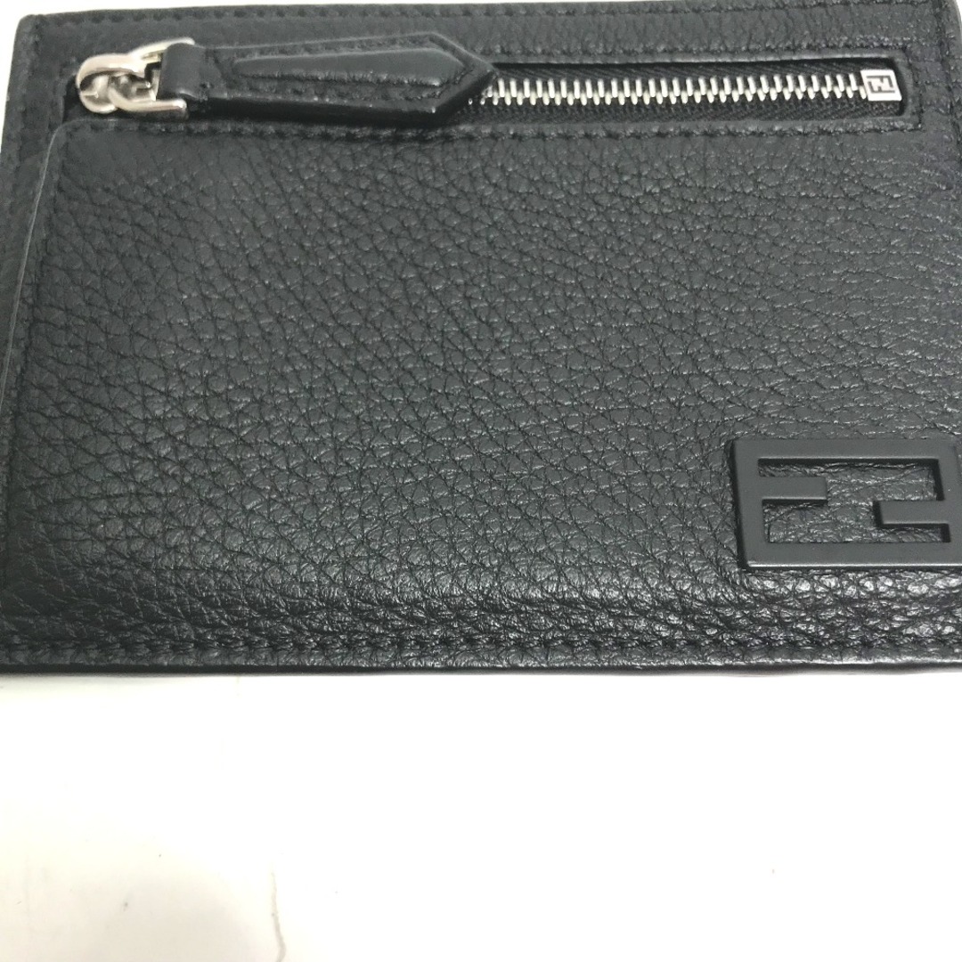 FENDI(フェンディ)のフェンディ FENDI ロゴ 7M0310 フラグメントケース 小銭入れ 財布 コインケース レザー ブラック メンズのファッション小物(コインケース/小銭入れ)の商品写真