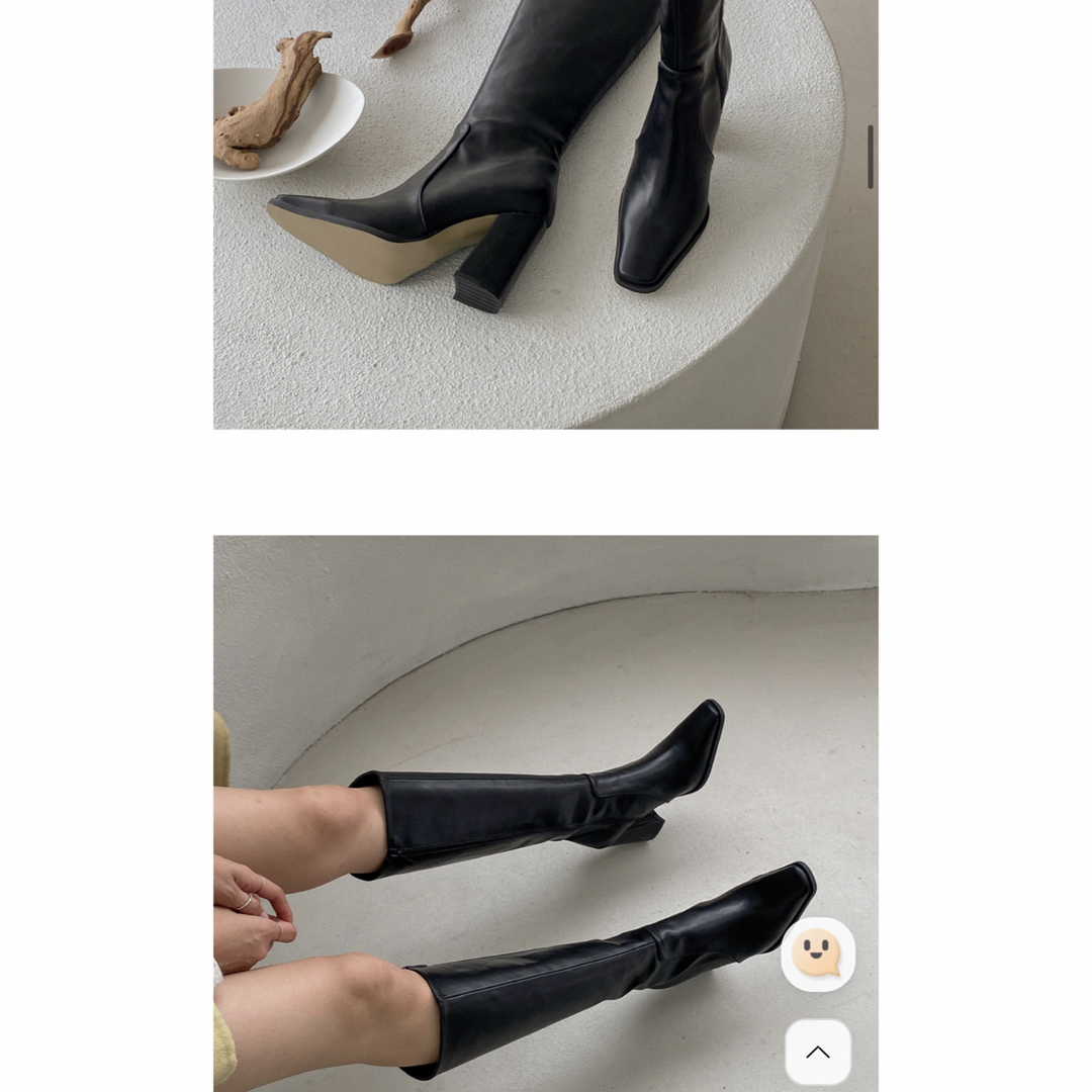SNIDEL(スナイデル)のフェイクレザーロングブーツ レディースの靴/シューズ(ブーツ)の商品写真