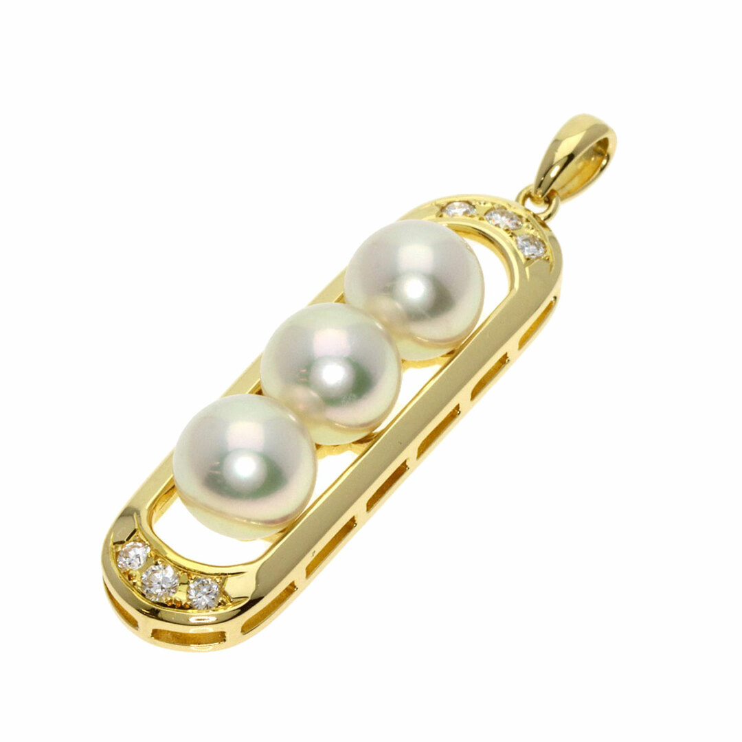 MIKIMOTO アコヤパール 真珠 ダイヤモンド ペンダントトップ K18YG レディース約4cm重量